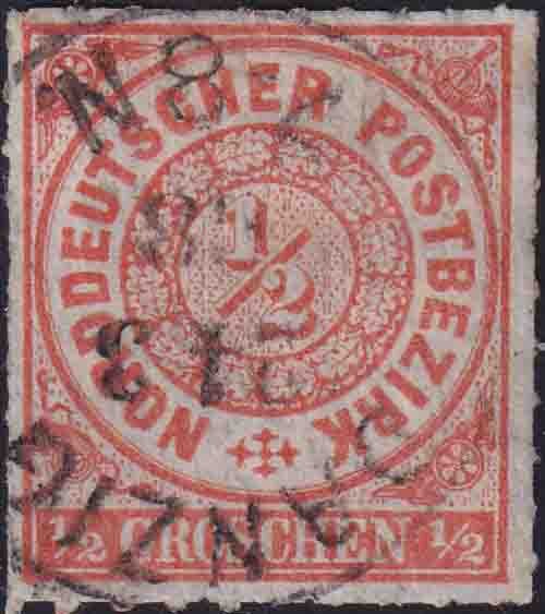 Norddeutscher Bund 1869 Mi.-Nr. 3 - gestempelt