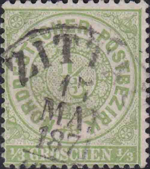 Norddeutscher Bund 1869 Mi.-Nr. 14 - gestempelt