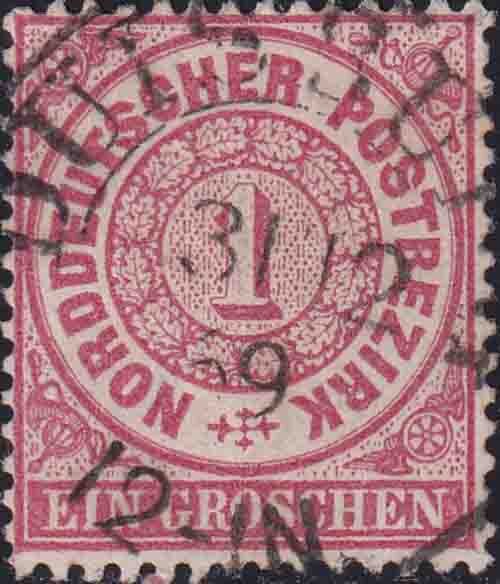 Norddeutscher Bund 1869 Mi.-Nr. 16 -  gestempelt