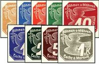 Böhmen u. Mähren 1939 Mi.-Nr. 42-50 - postfrisch