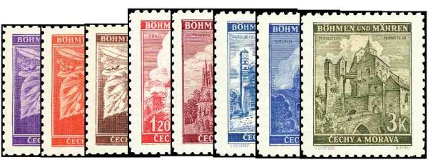 Böhmen u. Mähren 1941 Mi.-Nr. 65-72 - postfrisch