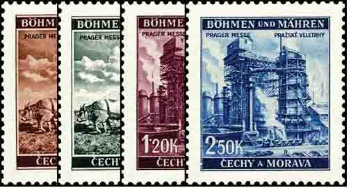 Böhmen u. Mähren 1941 Mi.-Nr. 75-78 - postfrisch