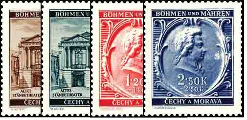 Böhmen u. Mähren 1941 Mi.-Nr. 79-82 - postfrisch