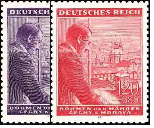 Böhmen u. Mähren 1943  Mi.-Nr. 126-27 - postfrisch