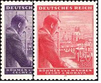 Böhmen u. Mähren 1943  Mi.-Nr. 126-27 - postfrisch