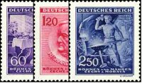 Böhmen u. Mähren 1943 Mi.-Nr. 128-130 - postfrisch