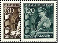 Böhmen u. Mähren 1944 Mi.-Nr. 136-137  -...