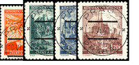 Böhmen u. Mähren 1939 Mi.-Nr. 38-41 - gestempelt