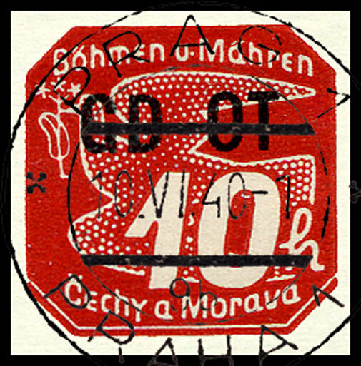 Böhmen u. Mähren 1939 Mi.-Nr. 51 - gestempelt