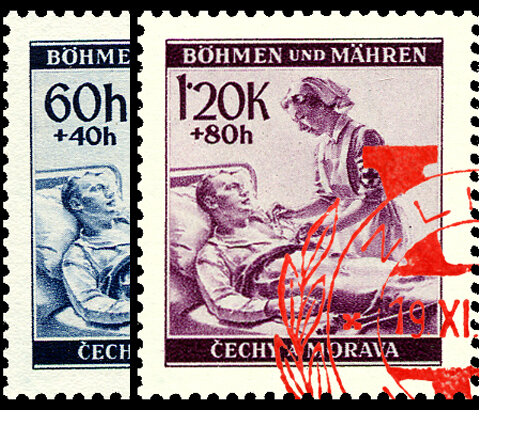 Böhmen u. Mähren 1941 Mi.-Nr. 62-63 - gestempelt