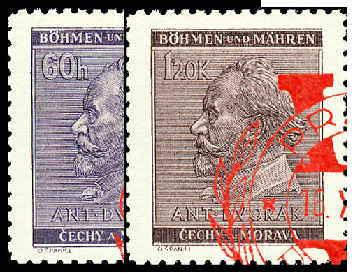 Böhmen u. Mähren 1941 Mi.-Nr. 73-74 - gestempelt