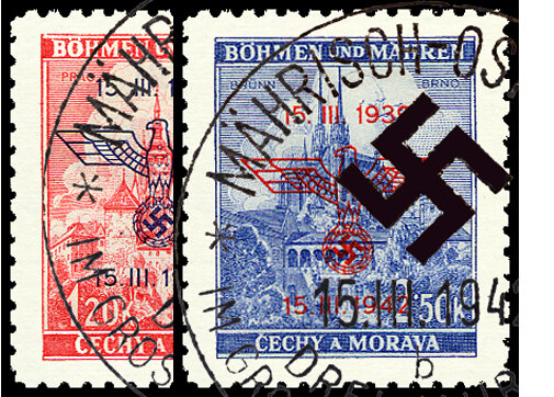 Böhmen u. Mähren 1942 Mi.-Nr. 83-84 - gestempelt