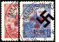 Böhmen u. Mähren 1942 Mi.-Nr. 83-84 - gestempelt