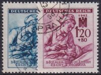 Böhmen u. Mähren 1942 Mi.-Nr.111-112 - gestempelt