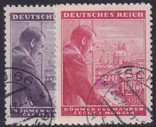 Böhmen u. Mähren 1943 Mi.-Nr. 126-127 - gestempelt