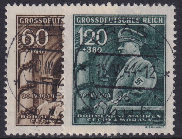 Böhmen u. Mähren 1944 Mi.-Nr. 136-137 - gestempelt