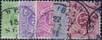 Württemberg 1875  Mi.-Nr. 44-48 - gestempelt