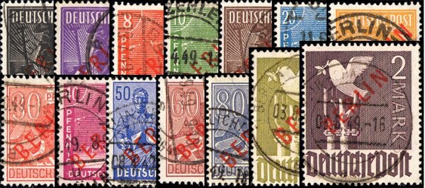 Berlin 1949 Mi.-Nr. 21-34 - gestempelt