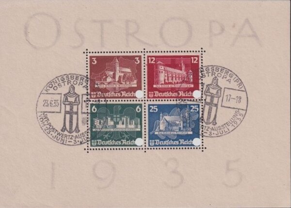 Deutsches Reich 1935 Block. 3 - Sonderstempel
