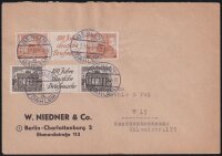 Berlin Brief tarifgerecht  mit Zusammendrucken W4 + W8...