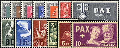 Schweiz 1945 Mi.-Nr. 447-459 - postfrisch