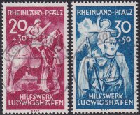 Rheinland-Pfalz 1948 Mi.-Nr. 30-31 - gestempelt perfekter...