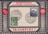 Berlin 1950 Mi.-Nr. 72-73 auf Sonderkarte IAA mit...