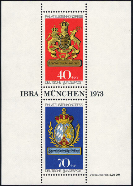 BRD 1973 Block 9 - postfrisch