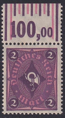 Inflation 1921 Mi.-Nr. 191 I W OR - postfrisch geprüft