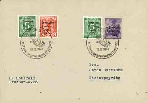 SBZ 1948 Postkarte