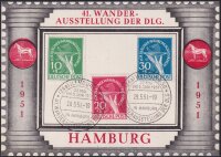 Berlin 1949 Mi.-Nr. 68-70 mit Abart 69 II - Sonderkarte...