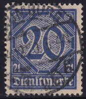 DR Dienst 1920 Mi.-Nr. 19 b - gestempelt