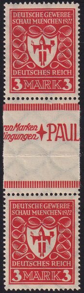 Inflation 1922 Mi.-Nr. 201 ZS - postfrisch