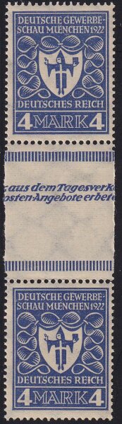 Inflation 1922 Mi.-Nr. 202 ZS - postfrisch