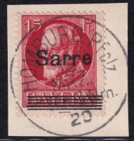 Kopie von Saargebiet 1920 Mi.-Nr. 20 c - gestempelt...