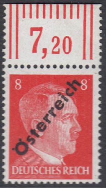 Österreich 1945 Nr.662 OR Doppelaufdruck Blinddruck postfrisch Befund VÖB