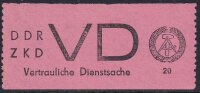 DDR Dienst ZKD 1965 Mi.-Nr. VD 2 I Befund - postfrisch Abart