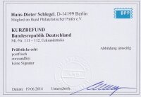 BRD 1949 Nr. 111-112 Eckrand Befund - postfrisch