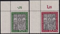 BRD 1951 Nr. 139-140 Eckrand FA - postfrisch