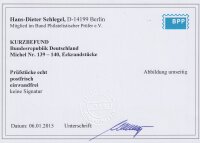 BRD 1951 Nr. 139-140 Eckrand Befund - postfrisch