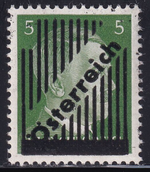 Österreich 1945 ANK Nr. 668 I axx -  postfrisch Aufdruckabklatsch geriffelter Gummi