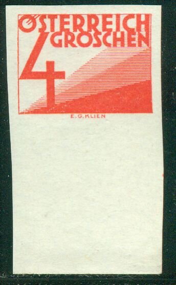 Österreich Porto 1925 Mi.-Nr. 135 UR ungezähnt - postfrisch geprüft