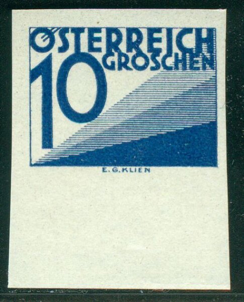 Österreich Porto 1925 Mi.-Nr. 139 UR ungezähnt - postfrisch geprüft