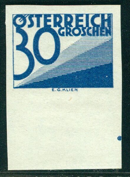Österreich Porto 1925 Mi.-Nr. 149 UR ungezähnt - postfrisch geprüft