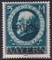 Saargebiet 1920 Mi.-Nr. 30 - ungebraucht tadellos mit FA...