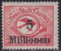 Danzig 1923 Mi.-Nr. 180 FI - postfrisch