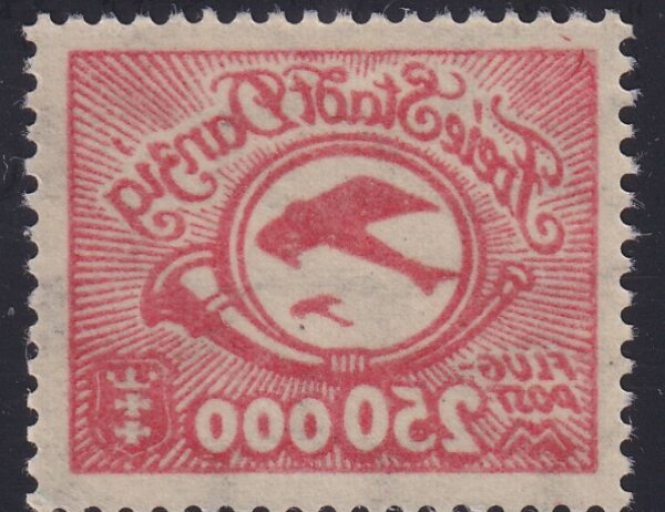 Danzig 1923 Mi.-Nr. 177  Abklatsch - postfrisch