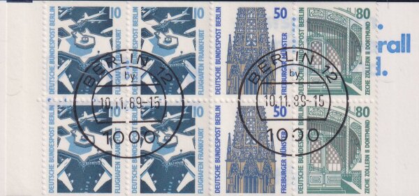 Berlin 1989 Mi.-Nr. MH 14 oZB - gestempelt