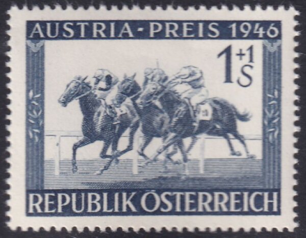 Österreich 1946 Mi.-Nr. 788 I Plattenfehler "Fleck im Geländer" -  postfrisch