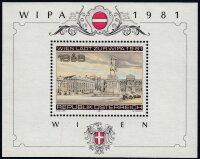 Österreich 1981 Wipa Block 5 II Plattenfehler...